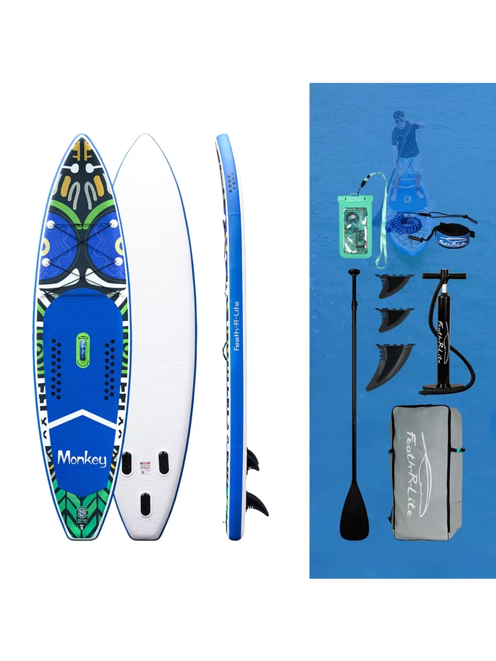 Сапборд надувной сап борд sup board 200 кг FunWаtеr 335 см