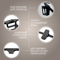 Модульная коляска BubaGO Lotta Thermo 3в1
