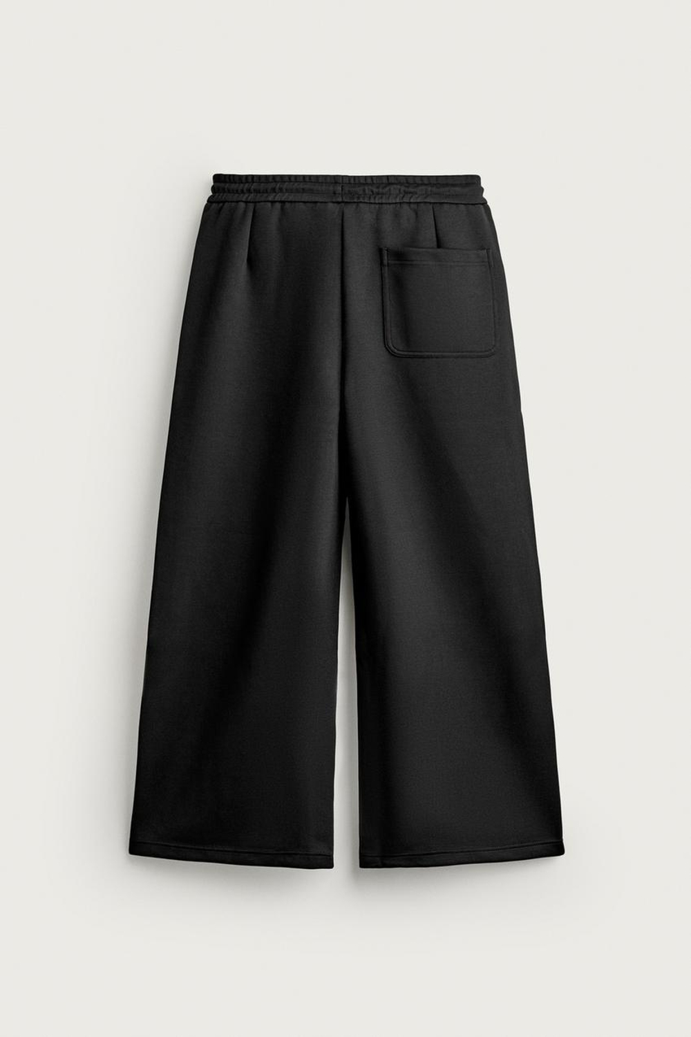 ZARA БРЮКИ BALLOON FIT С ЗАЩИПАМИ, ЧЕРНЫЙ