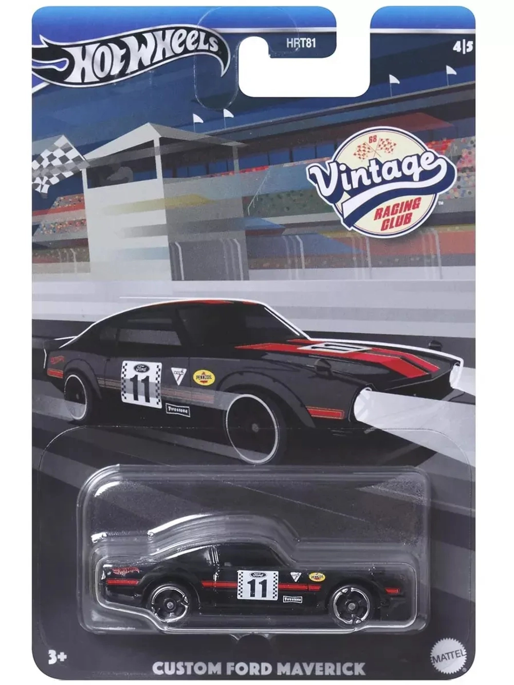 Машинка Хот Вилс Vintage Custom Ford Maverick HRT81 HRV09
