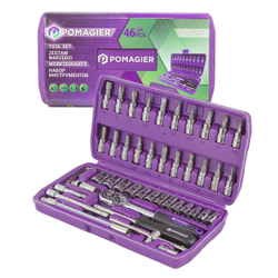 Набор инструментов 46пр. 1/4''(6гр.) POMAGIER##POMOGIER Pom-2462-5
