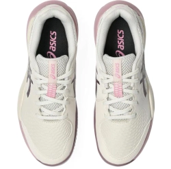 Детские теннисные кроссовки Asics Gel-Resolution X GS Clay - soft oat/dark aubergine