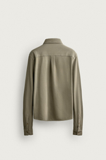 РУБАШКА REGULAR FIT ИЗ ПИКЕ С ЭФФЕКТОМ ПОТЕРТОСТИ — ZARA