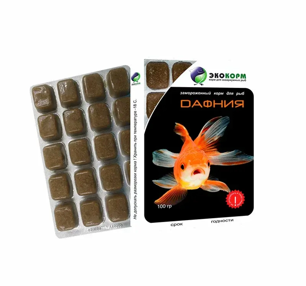 ЭКОКОРМ Дафния замороженная, 100 г
