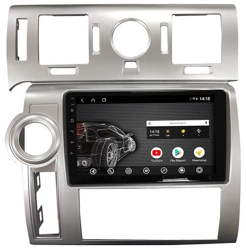 Магнитола для Hummer H2 2002-2009 (рамка серебро) - AK488R9-MTK Android 10