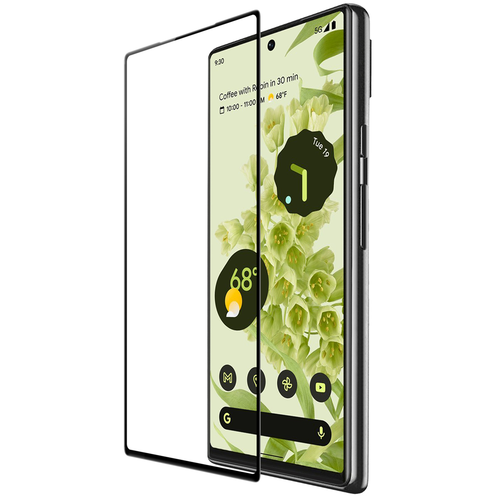 Закаленное стекло 6D для смартфона Google Pixel 6 с черной рамкой, G-Rhino