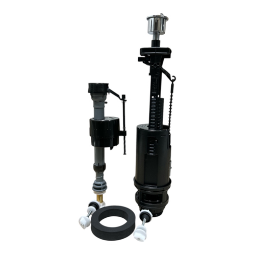 Сливной механизм с кнопкой+заливной клапан Fluidmaster 3/8 дюйма латунь