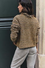 КАРДИГАН С НЕОБРАБОТАННЫМИ КРАЯМИ И МЕТАЛЛИЗИРОВАННОЙ НИТЬЮ — ZARA