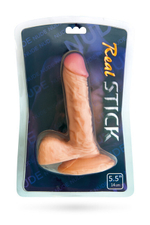 Реалистичный фаллос на присоске Real Stick 5,5'' (Цвет: телесный)