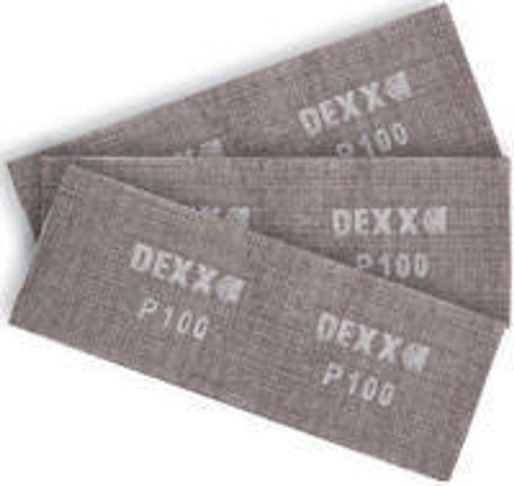 Шлифовальная сетка DEXX абразивная, водостойкая 105х280мм (3 листа)
