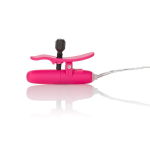 Розовые зажимы на соски с нагревательным эффектом с вибрацией Heated Nipple Teasers (Цвет: розовый)