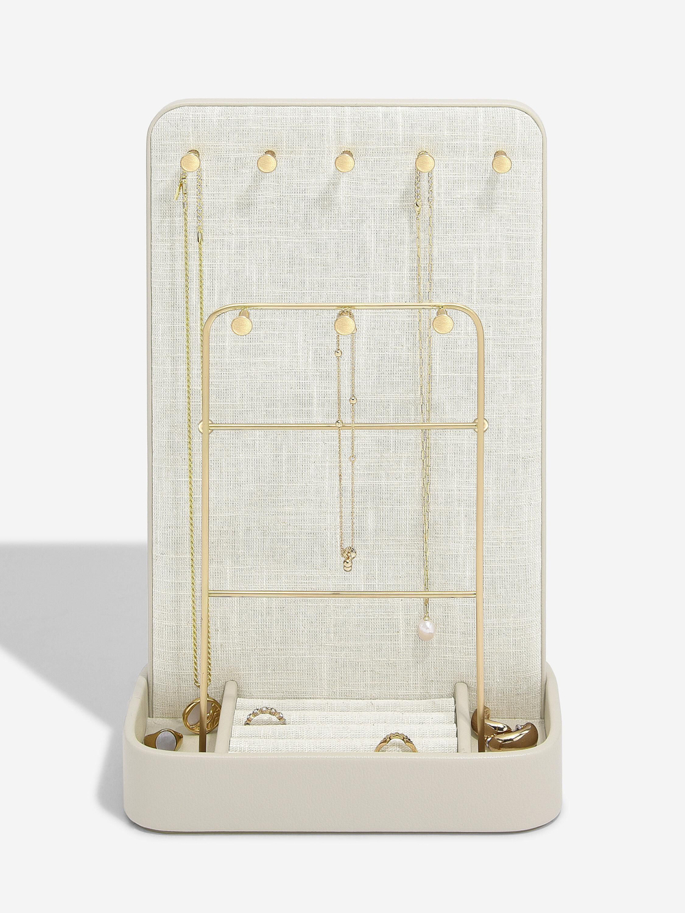 Органайзер для сережек и колец Stackers Oatmeal & Linen All-In-One Jewellery Stand