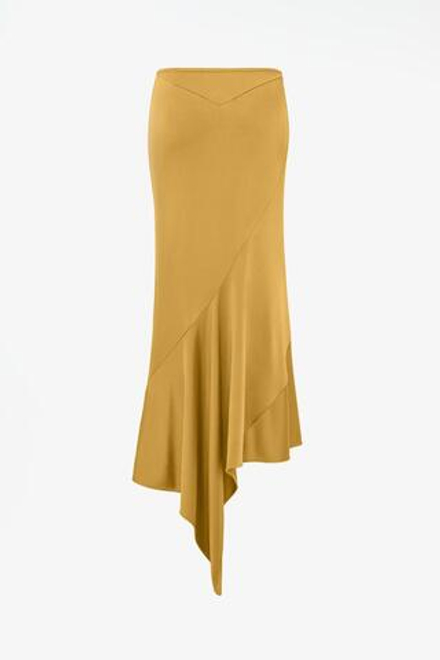 ZARA X JOHN GALLIANO ЮБКА С АСИММЕТРИЧНЫМ ВЫРЕЗОМ — LIMITED EDITION, ОХРА