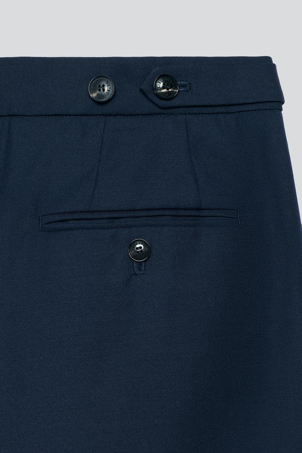 ZARA X BAISI GUADAGNINO ШОРТЫ С ШИРОКИМИ ШТАНИНАМИ, ТЕМНО-СИНИЙ