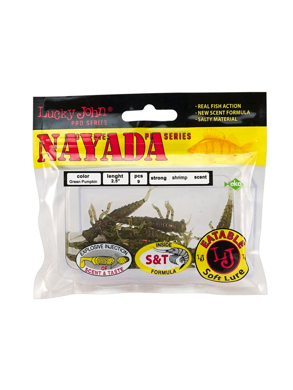 Твистеры съедобные искусственные LJ Pro Series NAYADA 3.0in (07.62)/071 7 шт. в упак.