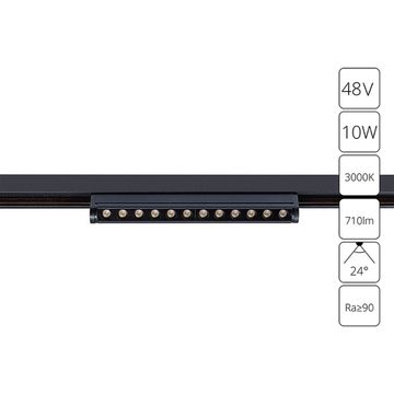 Магнитный трековый светодиодный светильник 10W 3000K A7288PL-1BK чёрный Optima Arte Lamp