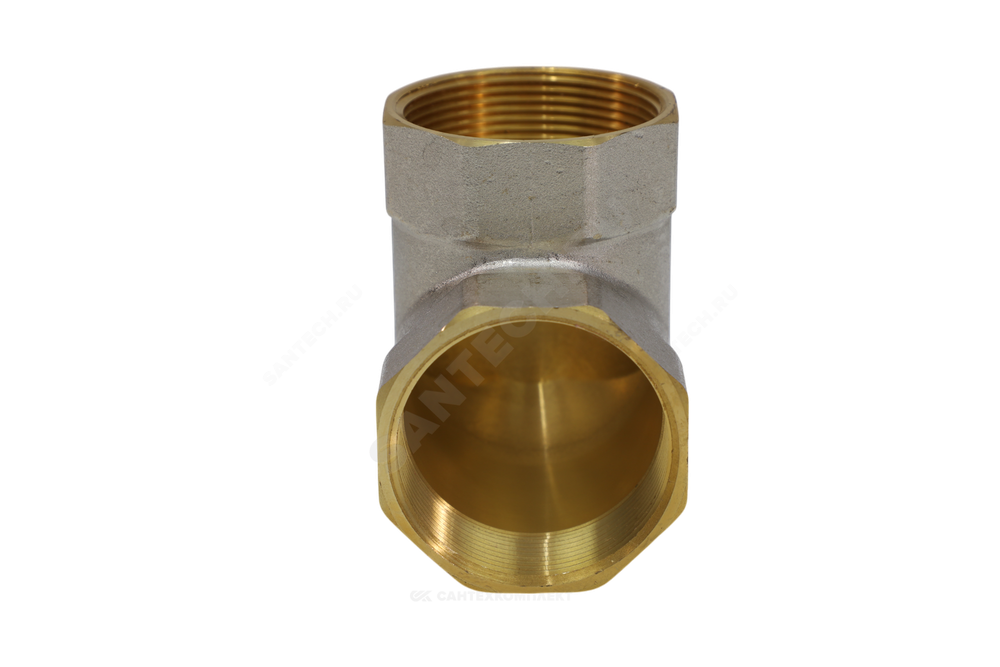 Угольник латунь никель Ду 25 (1") ВР/ВР 9001 ГОСТ 32585-2013 Aquasfera 9001-03