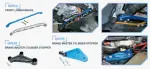 Детали шасси Hardrace для Tesla Model 3 запчасти ходовая часть Тесла