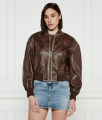 Куртка бомбер ANGELIQUE GUESS - коричневый(W5RL21 WGW40)