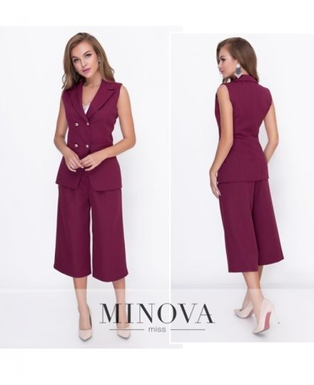 Жилет 8589-бордо Minova Фото 1