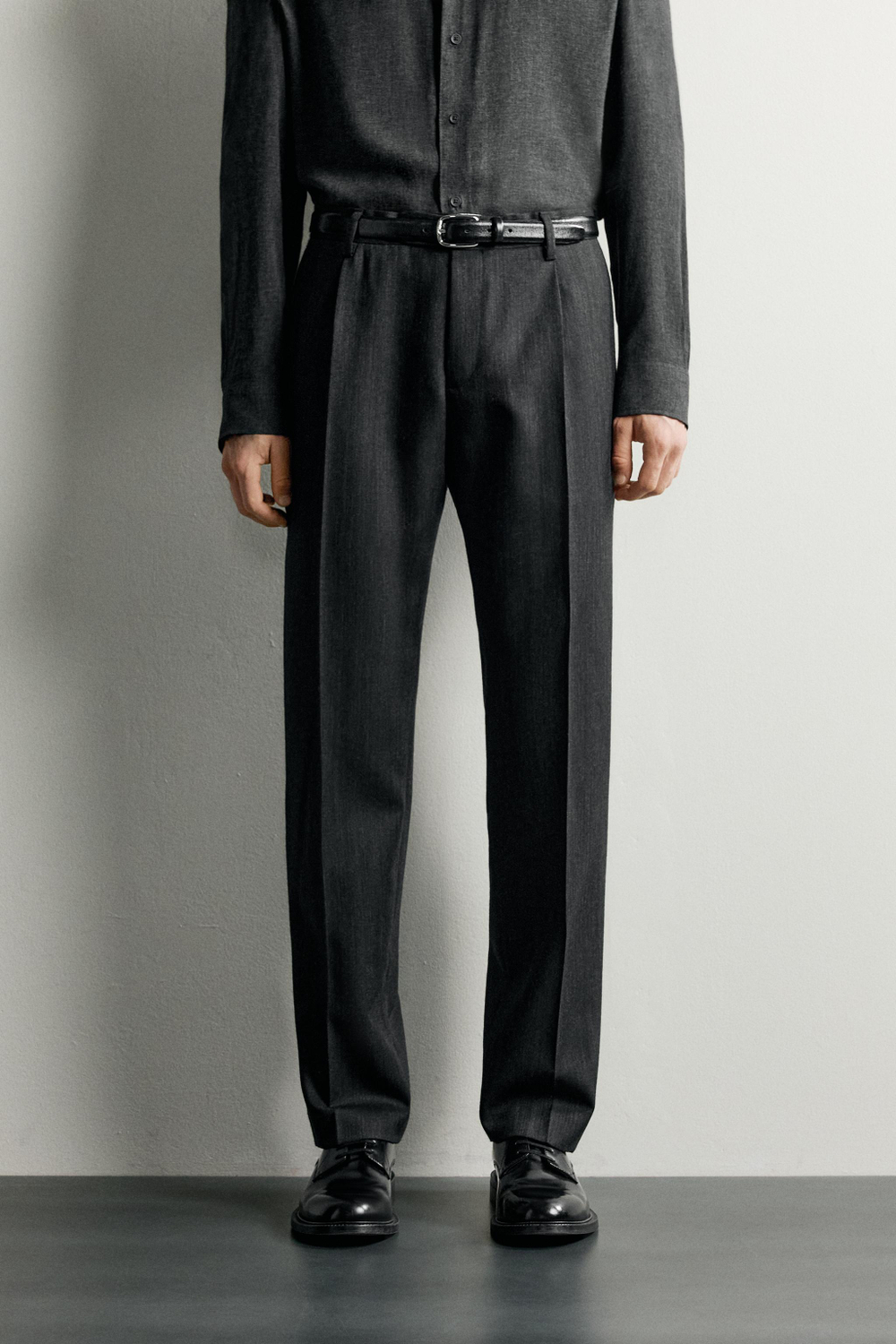 КОСТЮМНЫЕ БРЮКИ 100% ШЕРСТЬ REGULAR FIT — ZARA