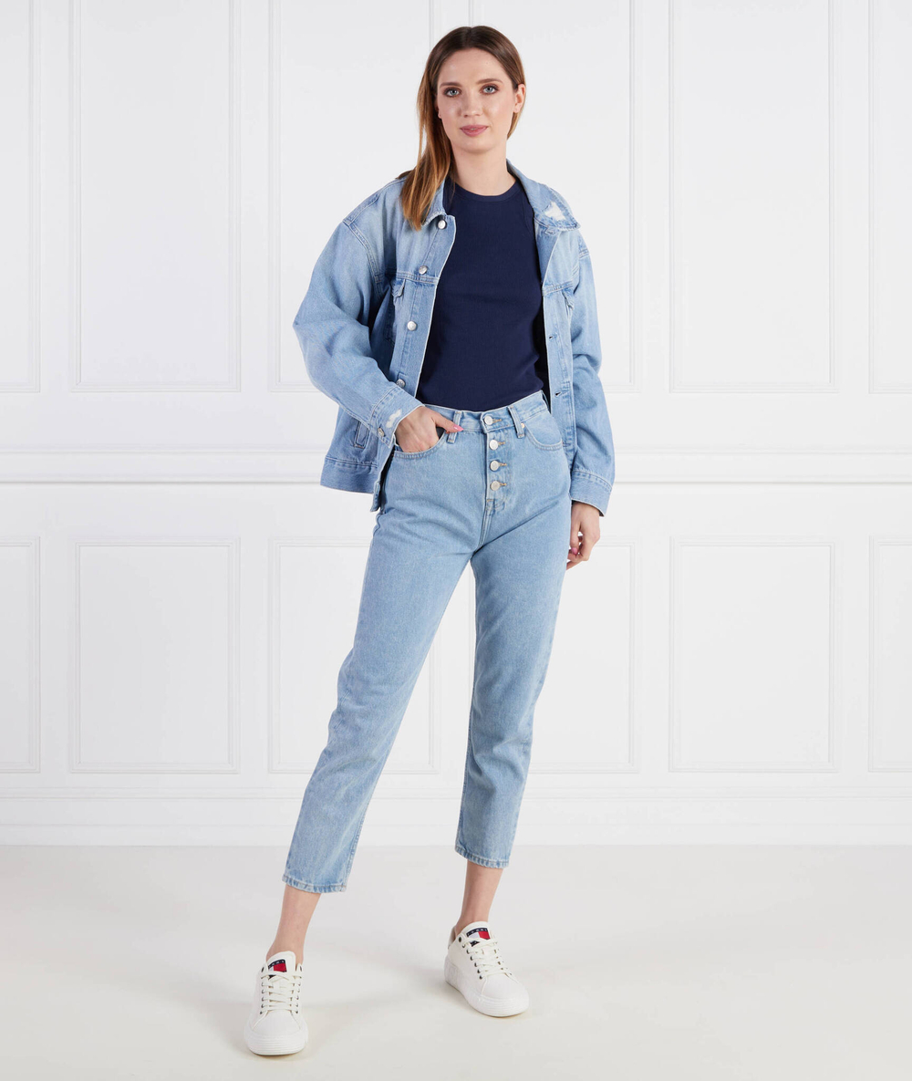 Джинсы IZZIE HR SLIM ANKLE BF Tommy Jeans - голубой(DW0DW15494)
