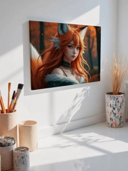 Картина на стену 40 X 50 Девушка аниме лиса