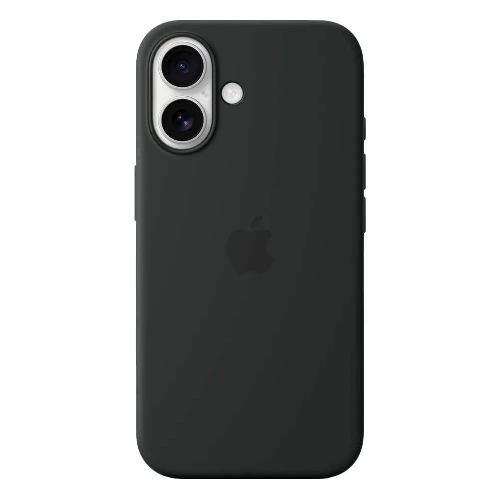 Силиконовый чехол с поддержкой MagSafe Apple Silicone Case для iPhone 16, Black (Черный)