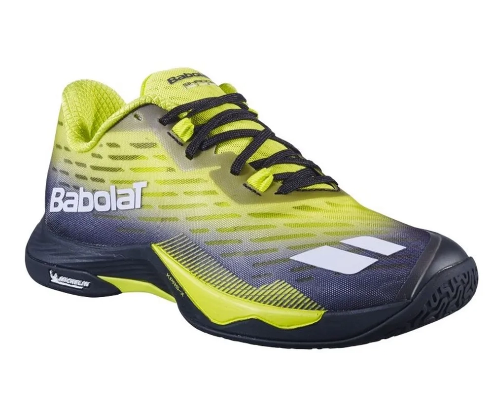 Мужские кроссовки для сквоша/бадминтона Babolat Shadow Tour 5 - black/lime