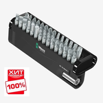 ХИТ! Набор 30 шт Универсальный держатель бит с битами WERA it-Check 30 Metal 1 SB, для работ по металлу 1/4" C6.3 WE-057440