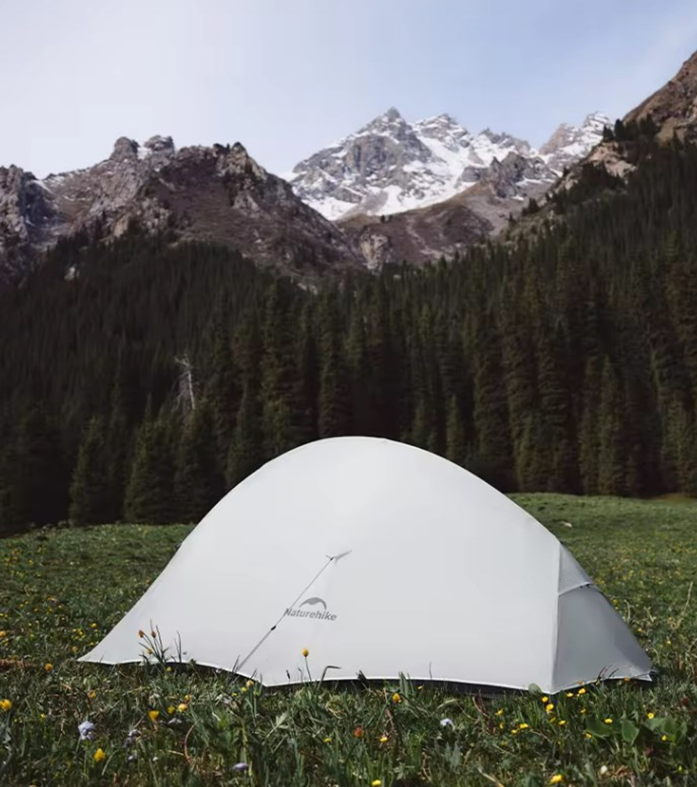Палатка Naturehike Cloud Up UL Si 1-местная, алюминиевый каркас, серая, CNK2450WS017-G1