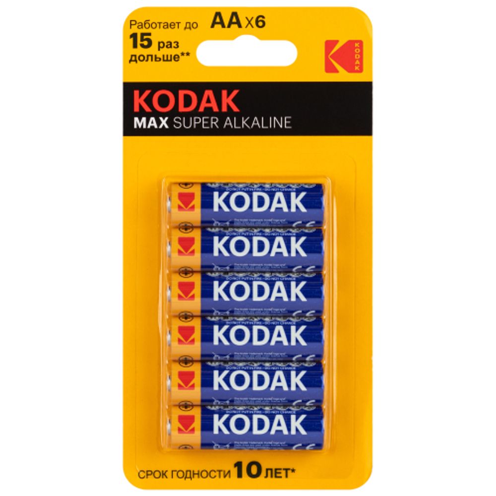 Батарейки Kodak LR6 4+2BL MAX SUPER Alkaline | Kodak