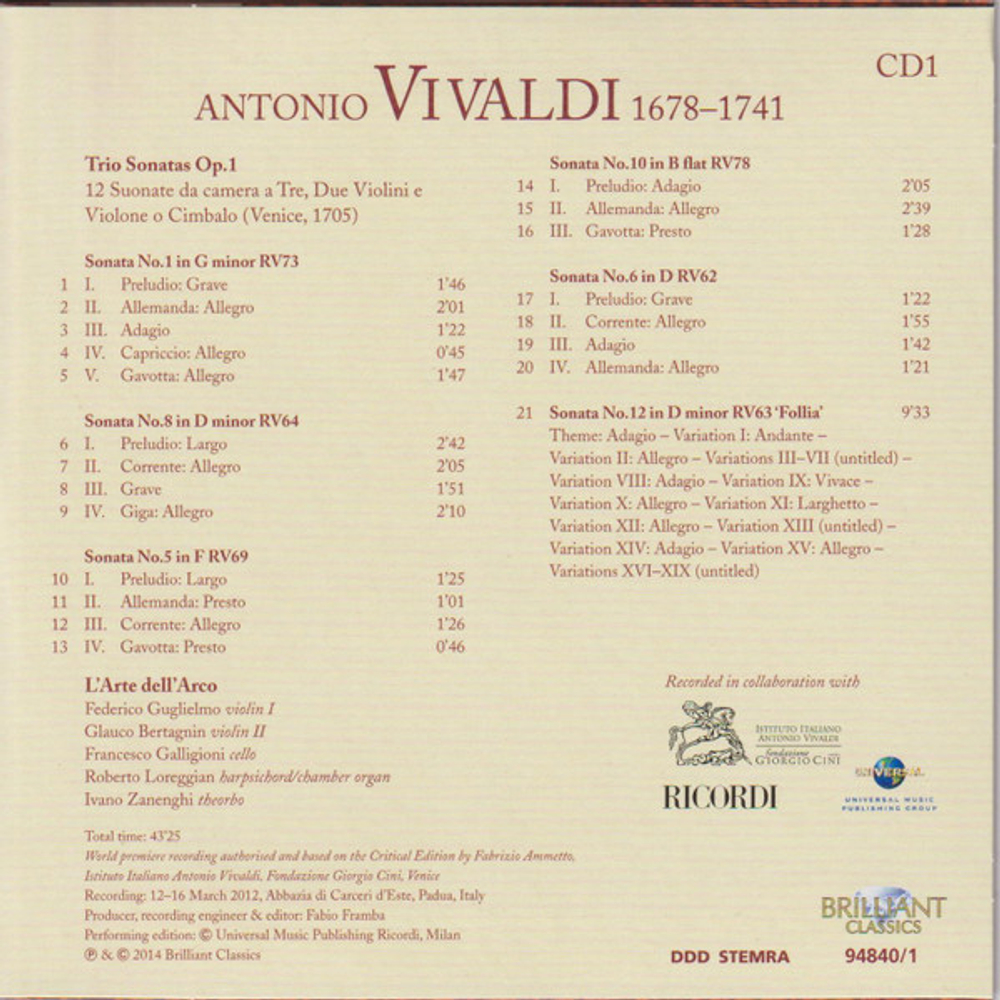 Antonio Vivaldi / Vivaldi Edition (66CD)