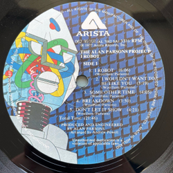 Винтажная виниловая пластинка LP The Alan Parsons Project I Robot (Нидерланды 1977)