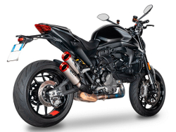 GDU0839TOMR SPARK DYNO TITANIUM DOUBLE SILENCER RED END (M 937)