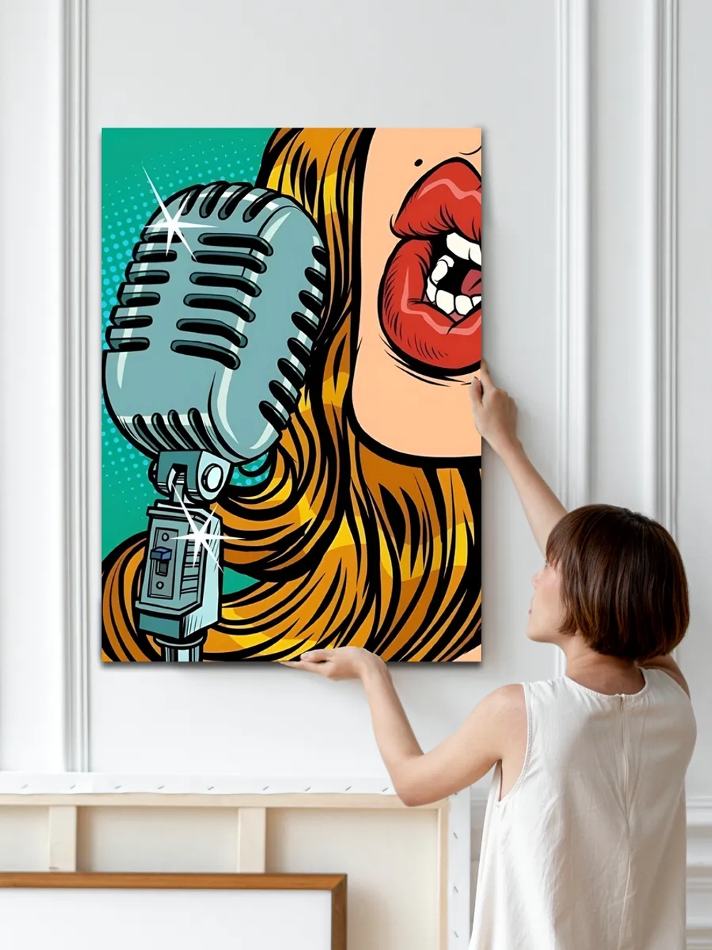 Картина Гламурное караоке модульная 50x70см 1шт.