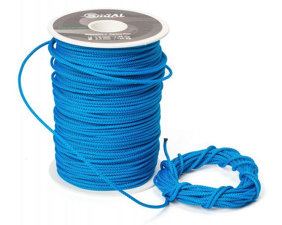 Линь Sigalsub Electric Blue Polyester 95 кг ø1,5 мм 1 метр (в катушке 100 м)