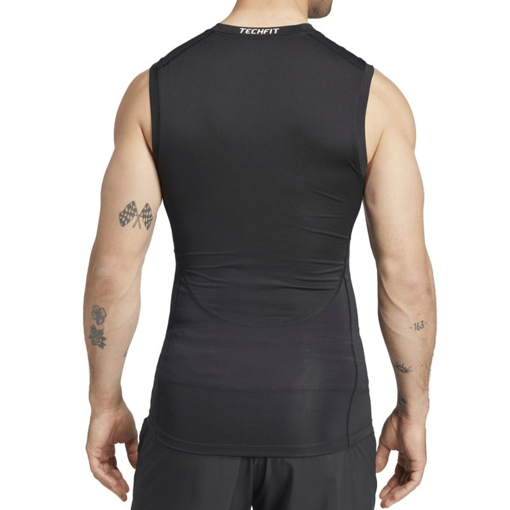 Мужская теннисная футболка Adidas Techfit Training Sleeveless — black