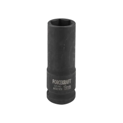 Головка ударная глубокая тонкостенная 19мм 6гр. 1/2''(85мм) FORCEKRAFT FK-4458519TH