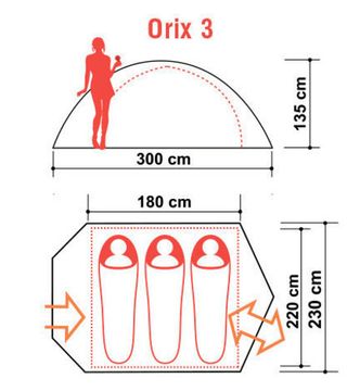 Палатка Canadian Camper ORIX 3, цвет woodland