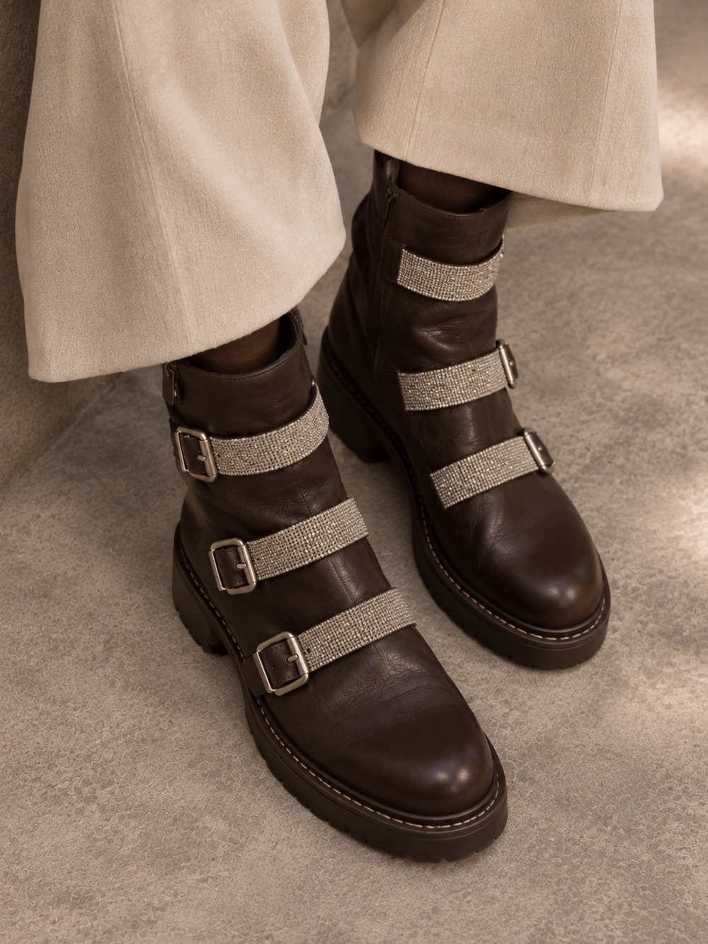Кожаные ботинки Brunello Cucinelli, 38