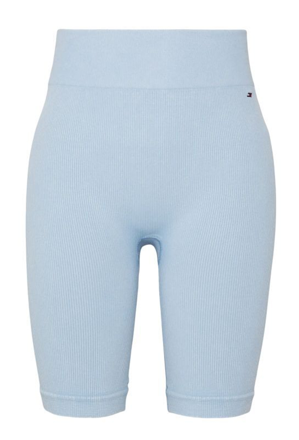 Женские теннисные шорты Tommy Hilfiger HW Seamless Washed Ribbed Shorts - vessel blue