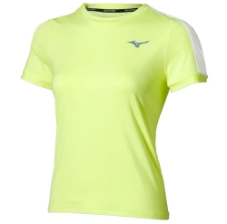 Женская теннисная футболка Mizuno Tennis Short-Sleeve - lime pulp