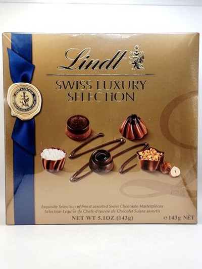 Шоколадные конфеты ассорти Lindt SWISS LUXURY SELECTION 143 г (Швейцария)