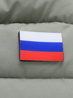 Мужская зимняя стёганая куртка с графеновой подкладкой зеленого цвета 9651Z