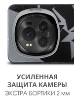 Дизайнерский чехол из пластика для HONOR MAGIC 6 PRO с усиленной защитой камеры и глянцем