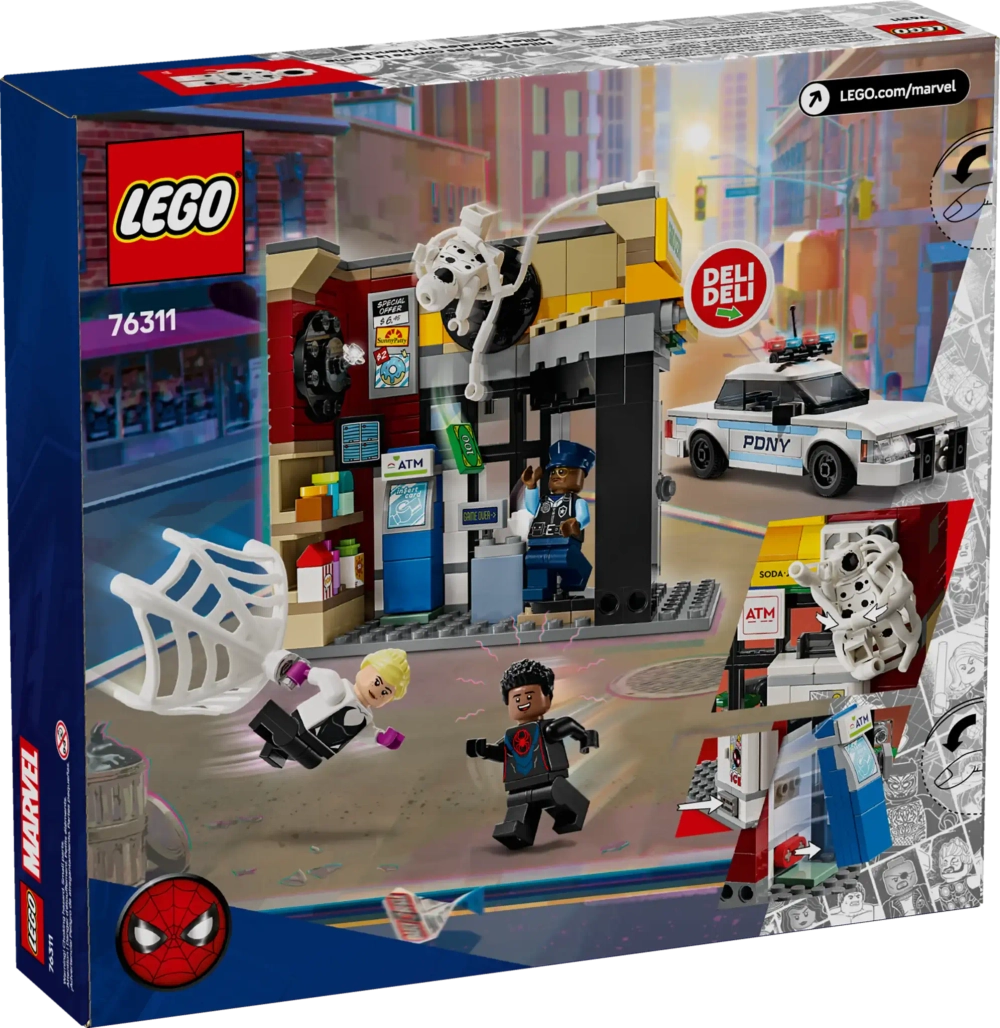 Конструктор LEGO Marvel 76311 Пародия на паука: Майлз Моралес против Спота