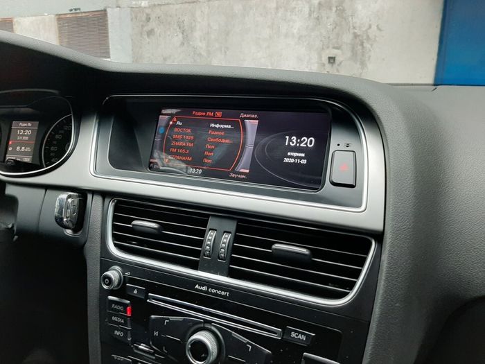 Магнитола для Audi A4 B8 2012-2016 (с джойстиком MMI) - RDL-9608MMI монитор 8.8" на Android 14, Быстрая, CarPlay, 4G SIM-слот