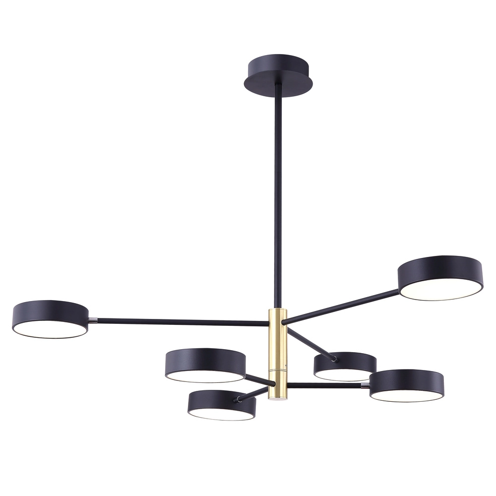 Подвесная светодиодная люстра Freya Tibo FR6048CL-L6GR