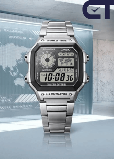 Casio AE-1200WHD-1A — мужские электронные часы